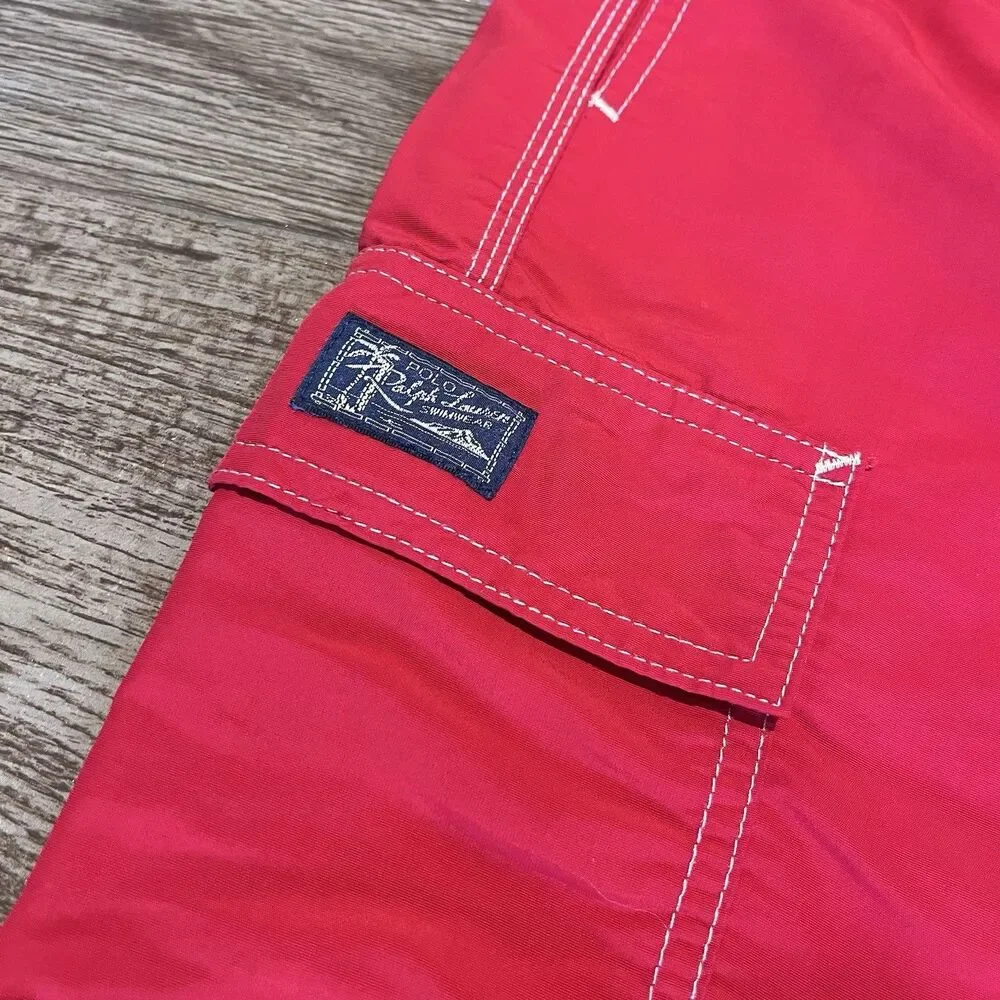 Polo Ralph Lauren Swim Trunks Men's 2XL Red 8